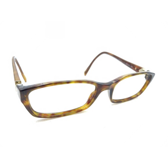 Prada VPR 07N AB6-1O1 Brown Tortoise Rectangle Eyeglasses Frames 53-17 140 Italy - Picture 1 of 12